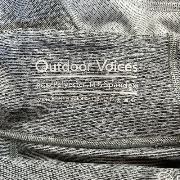 OUTDOOR VOICES Heather Gray Colorblock Fitness Yoga Leggings Size Small - Picture 6 of 6